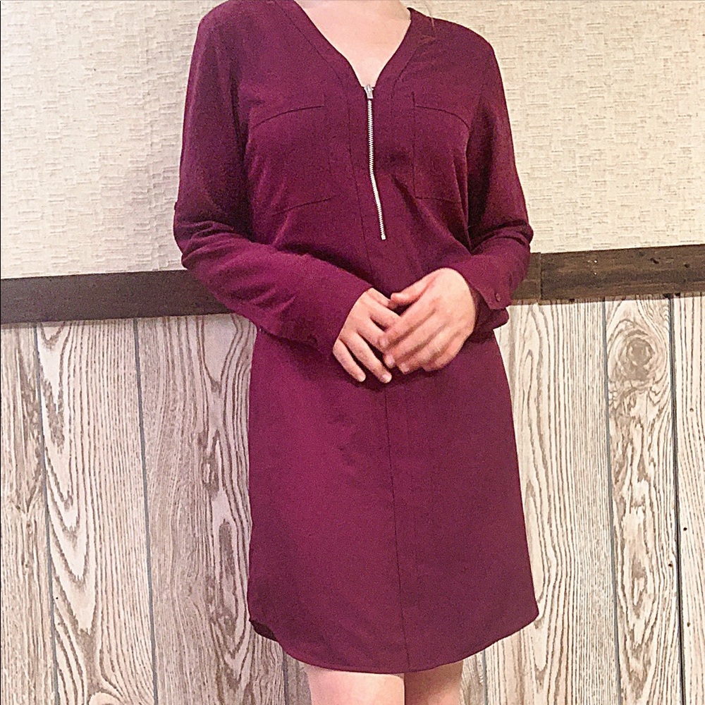 Express magenta special occasion dress